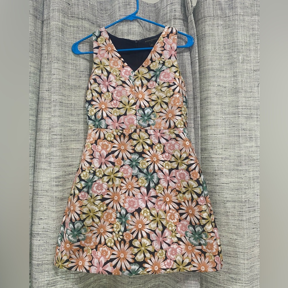 Banana republic multi colored floral dress